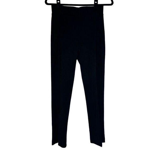 Joseph Ribkoff High Rise Crystal Back Zip Detail Pull-On Crop Pants Black Sz 4 - Picture 1 of 5